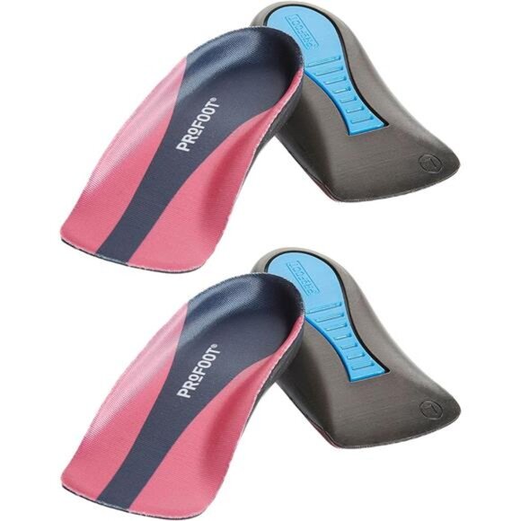 Orthotic Insoles for Plantar Fasciitis & Heel Pain, Women's 6-10, 2 Pair - Picture 1 of 3